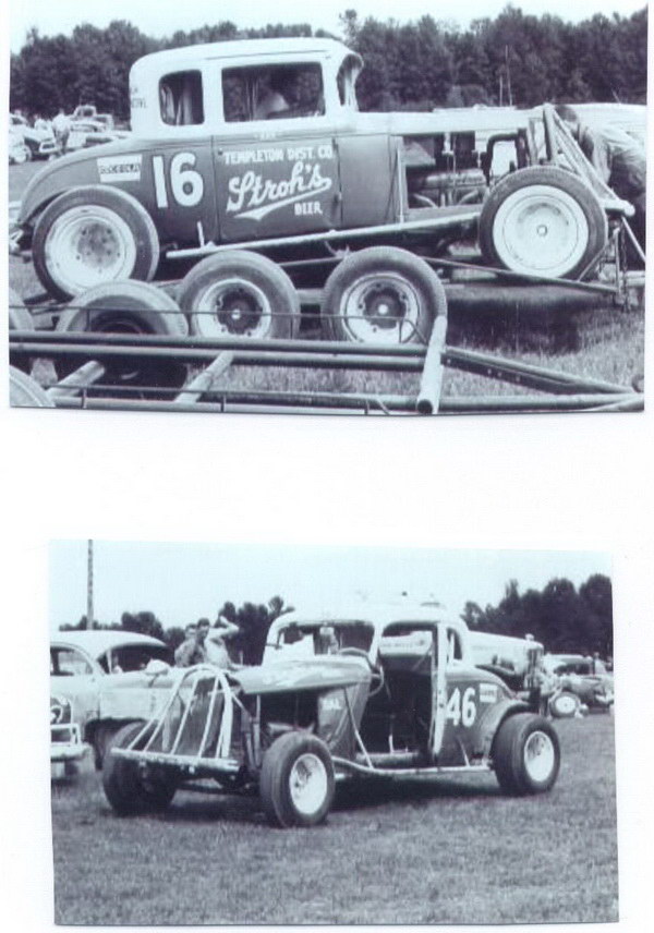 Whittemore Speedway - 1966 Num 16 Rick Zettle And Num 46 Bob Kingen (newer photo)